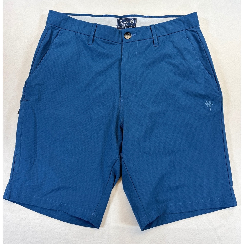 Trunks Surf & Swim Co Shorts Mens 30 Blue Hybrid Performance Golf Outdoor EUC